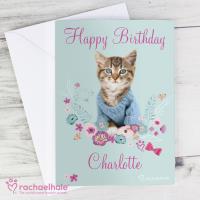 Personalised Rachael Hale Cute Kitten Card Extra Image 3 Preview